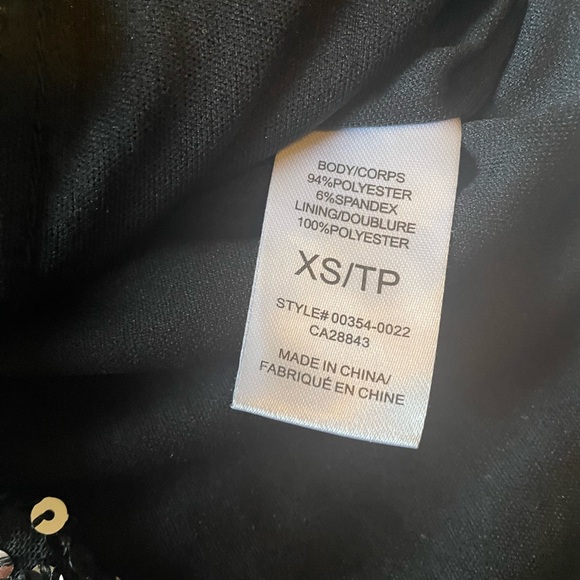 Black Sequin Bustier Top - Picture 3 of 5